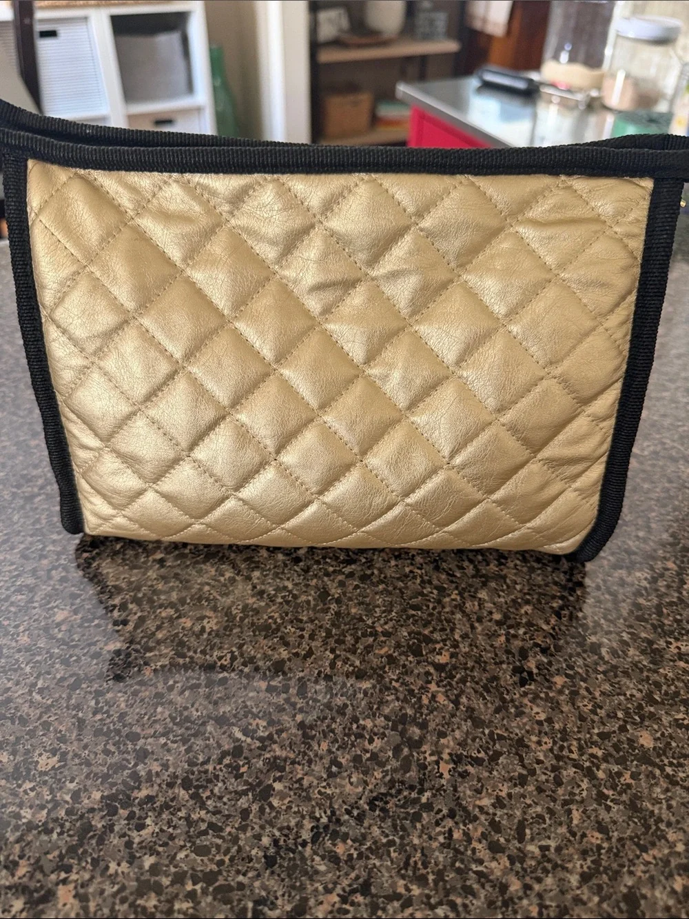 Scout Quilted Metallic Cosmetic Pouch